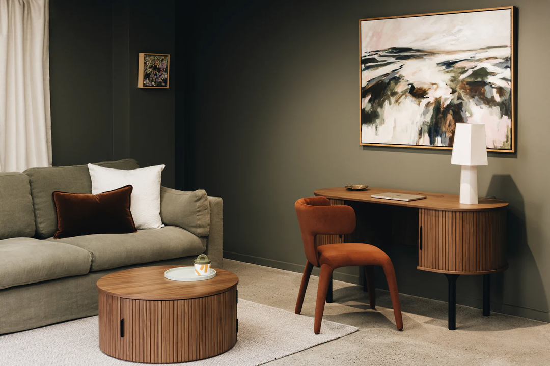 Palliser Walnut Round Coffee Table image 2